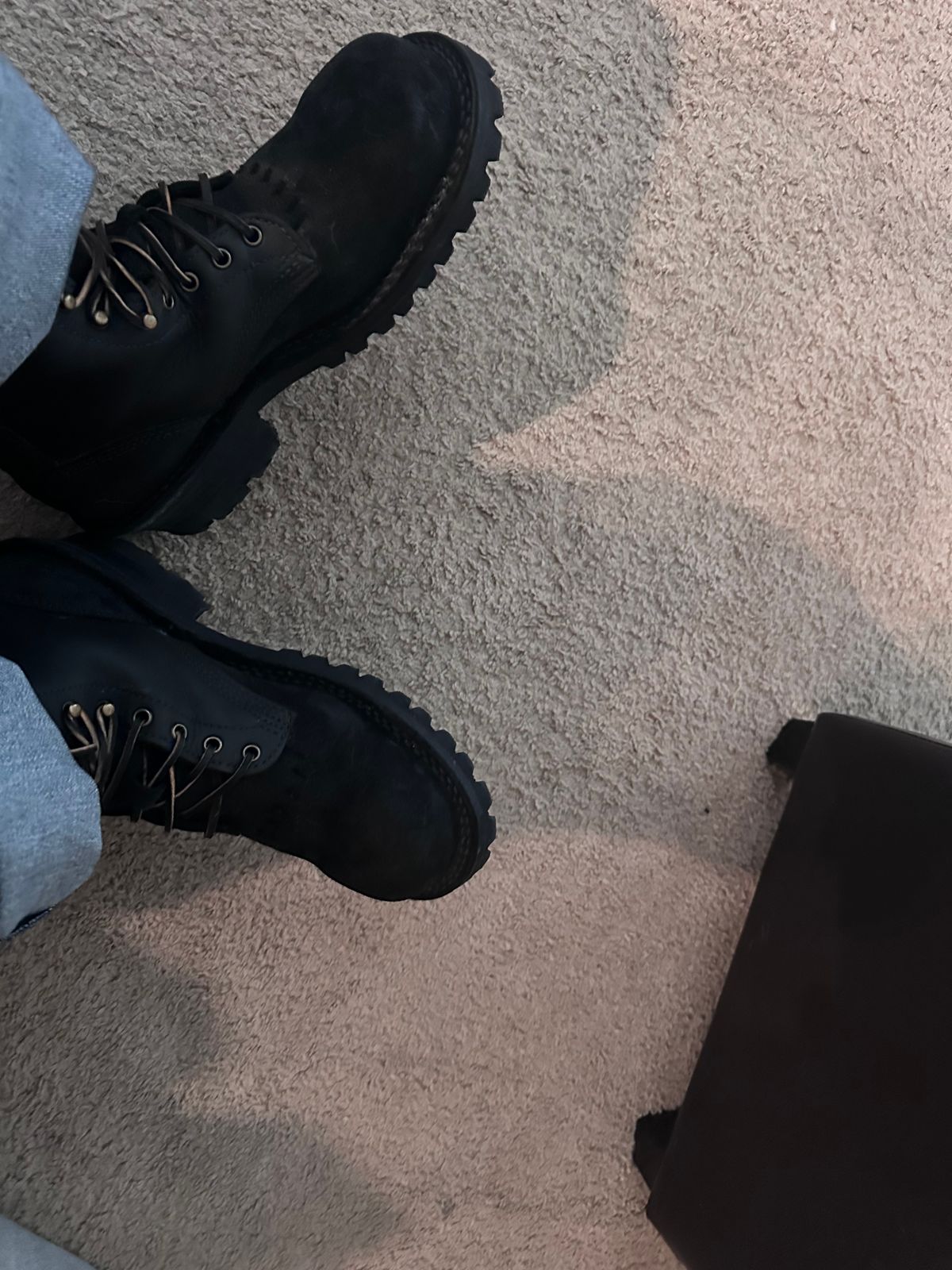Photo by TN4seasonboot on March 7, 2026 of the JK Boots Superduty in Black Roughout & Black Calf.