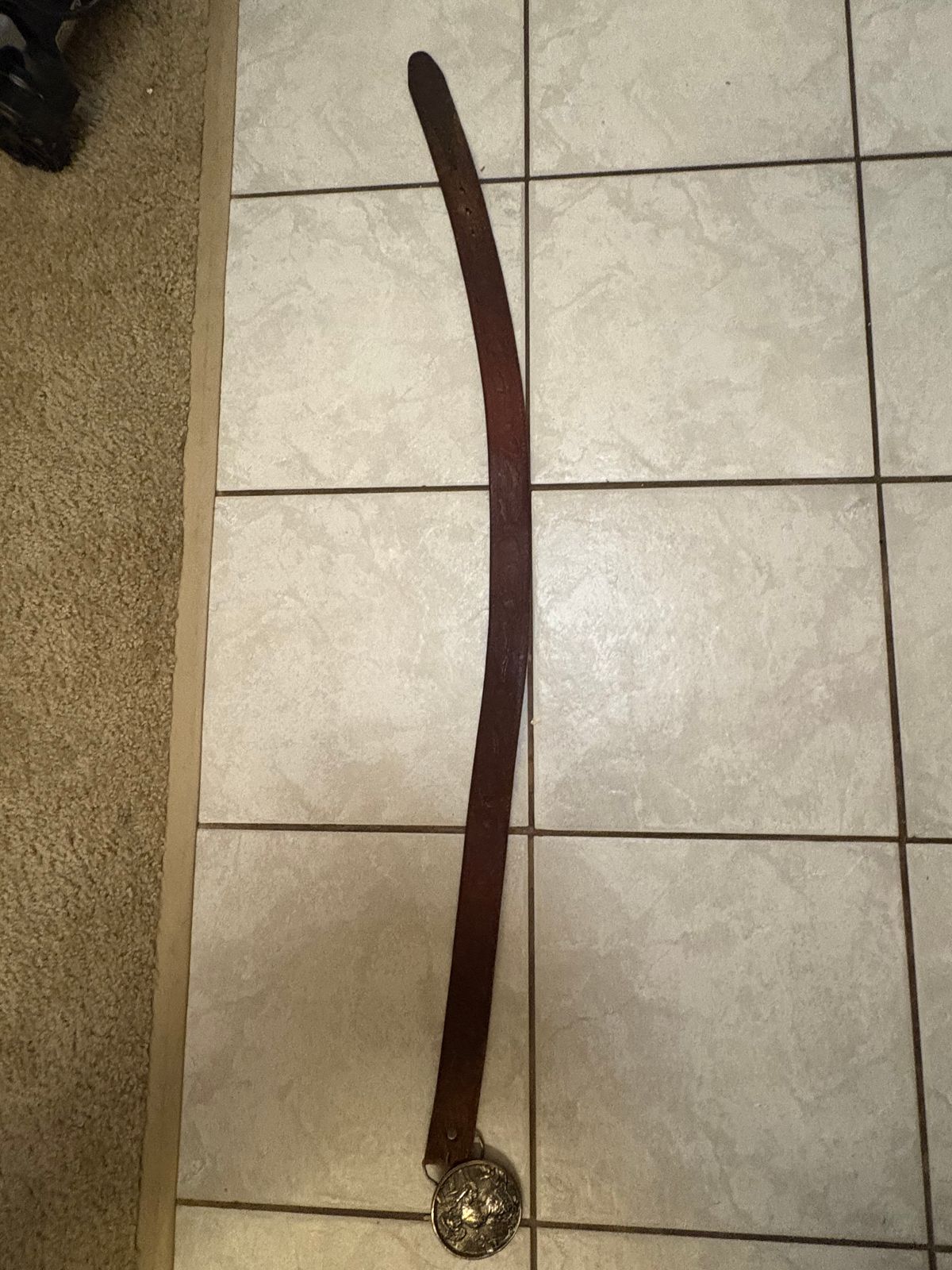 Photo by lee on August 17, 2025 of the Hand Made Belt in Full Grain Leather.