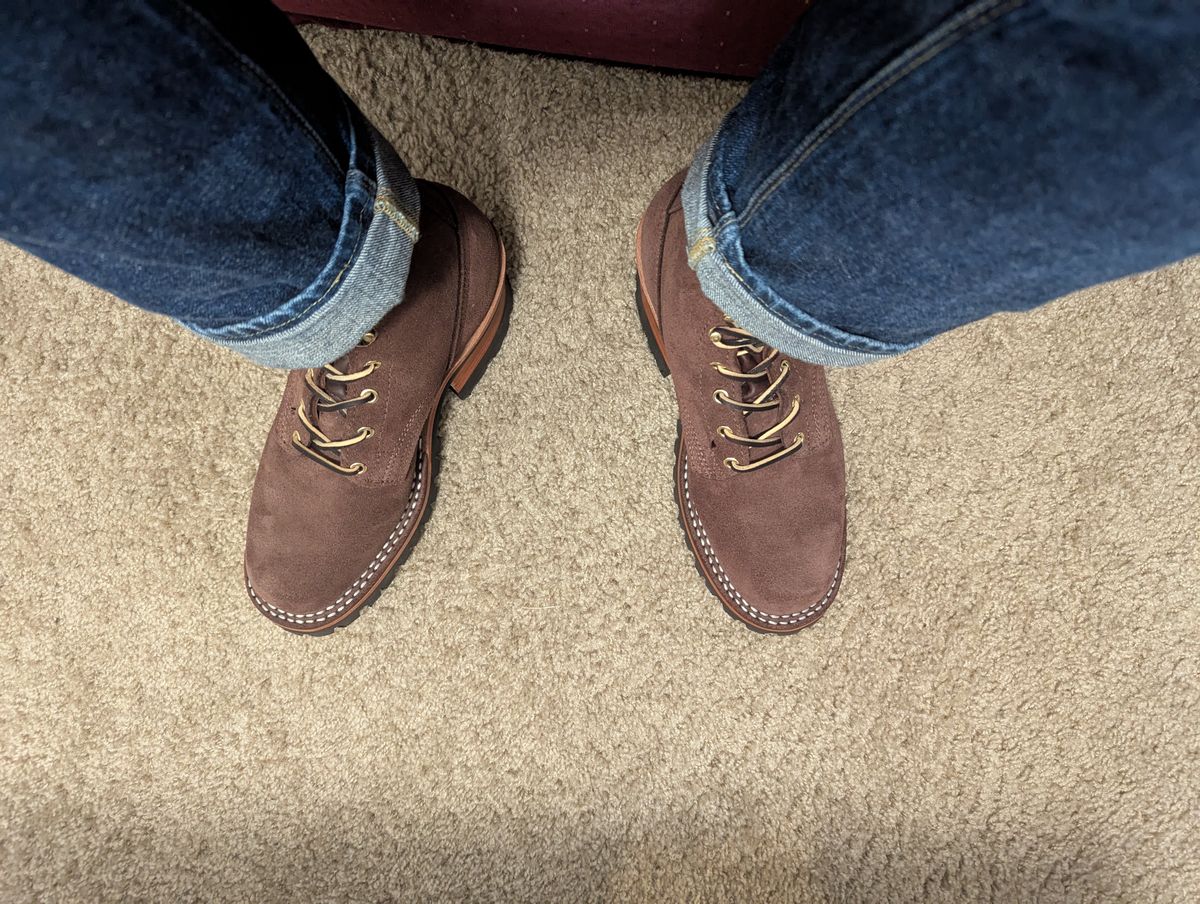 Photo by DrRyukin on February 26, 2025 of the Nicks BuilderPro in Seidel 1964 Mahogany Roughout.