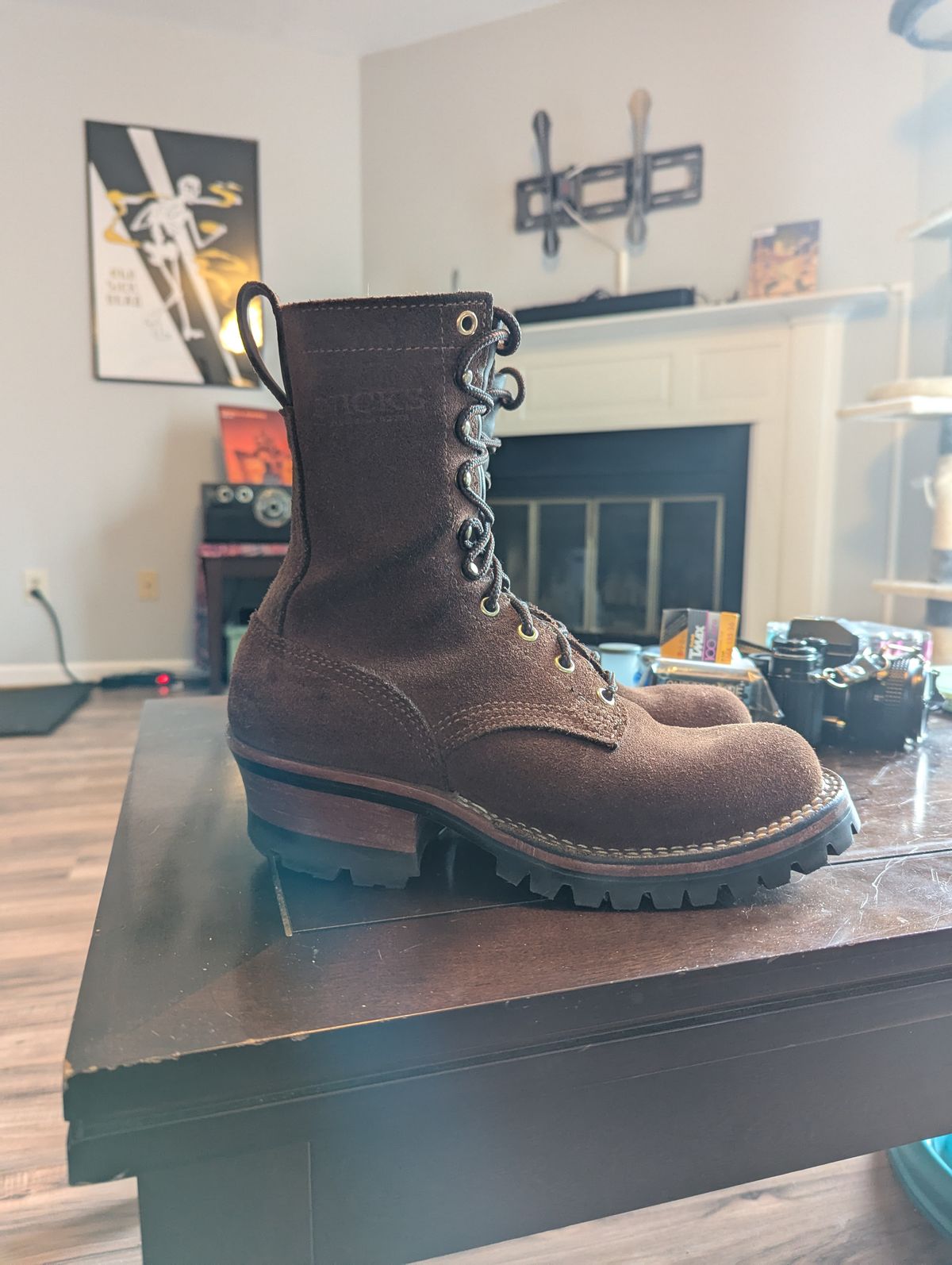Photo by DrRyukin on August 2, 2025 of the Nicks BuilderPro in Seidel 1964 Mahogany Roughout.