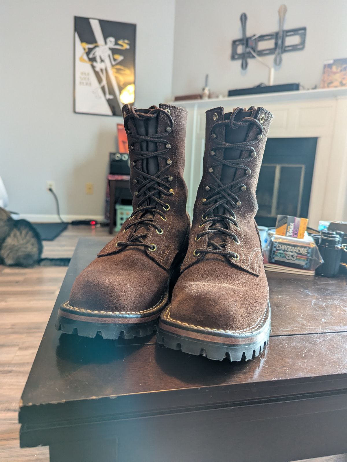 Photo by DrRyukin on August 2, 2025 of the Nicks BuilderPro in Seidel 1964 Mahogany Roughout.