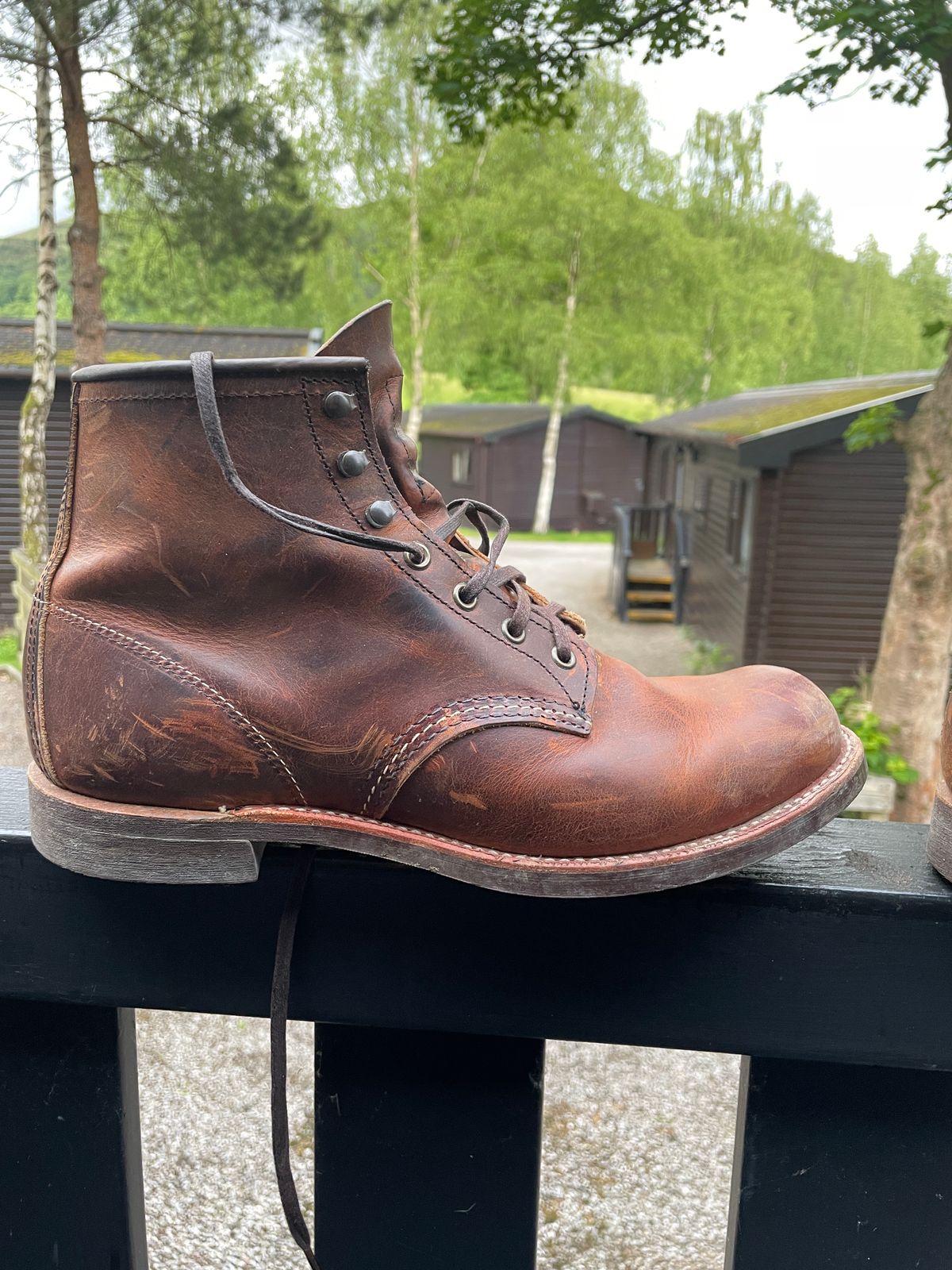 Photo by jaygti on June 5, 2025 of the Red Wing Blacksmith in S.B. Foot Copper Rough and Tough.