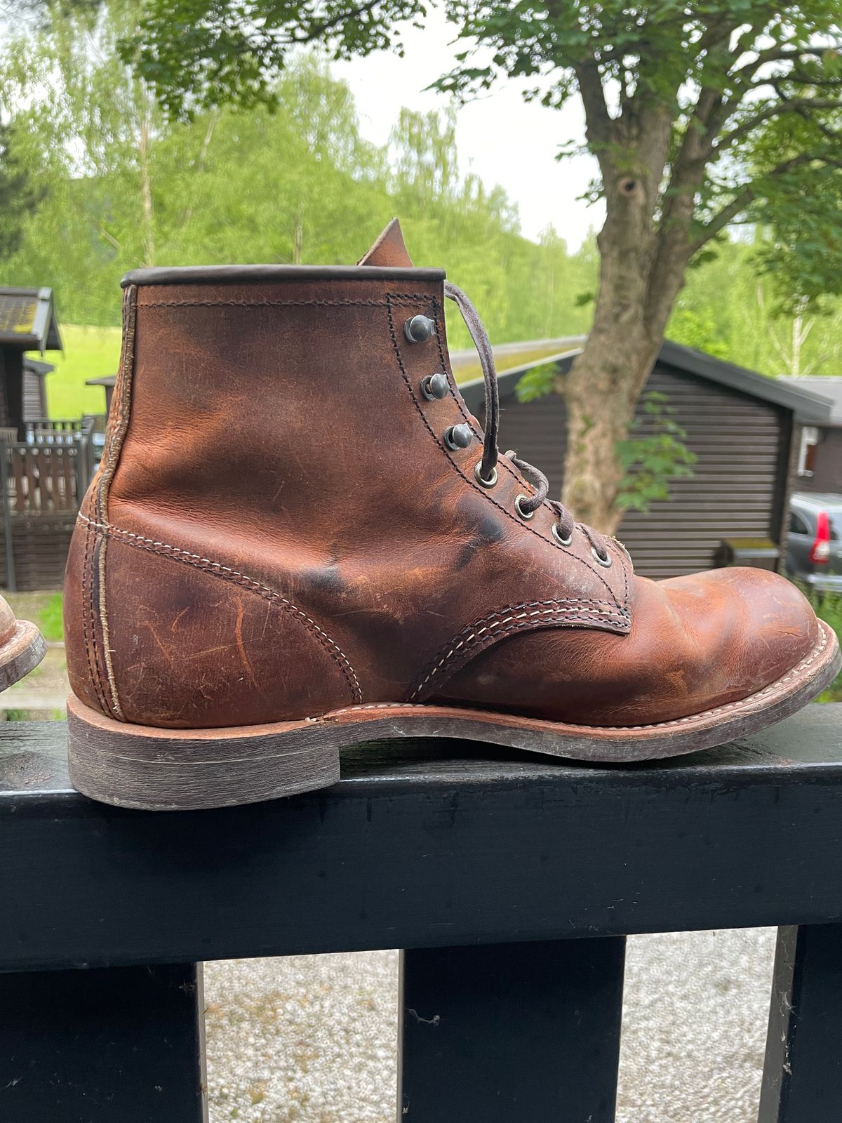 Photo by jaygti on June 5, 2025 of the Red Wing Blacksmith in S.B. Foot Copper Rough and Tough.