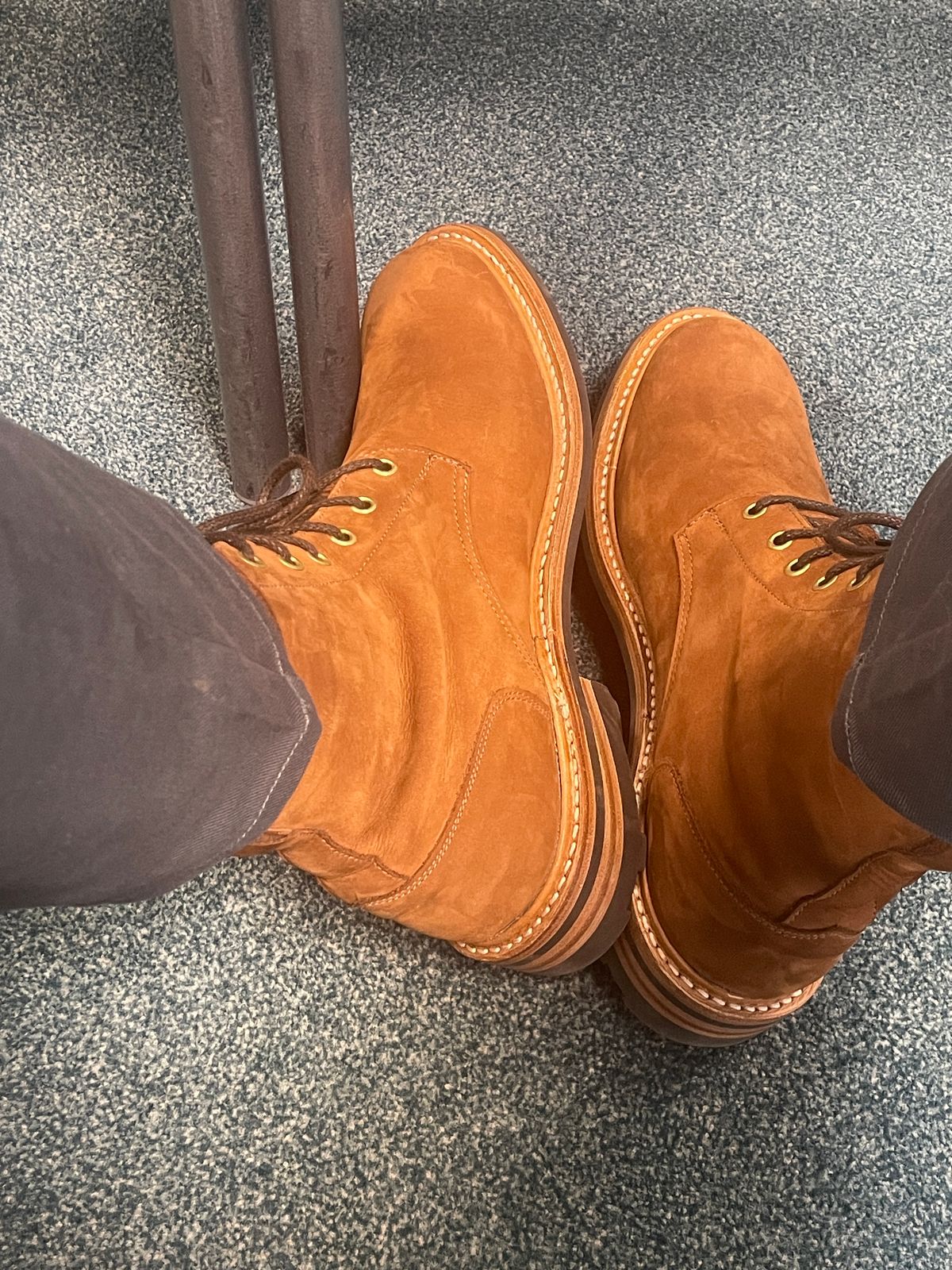 Photo by jaygti on June 15, 2025 of the Tricker's Bernwood in Whisky Hydro Nubuck.