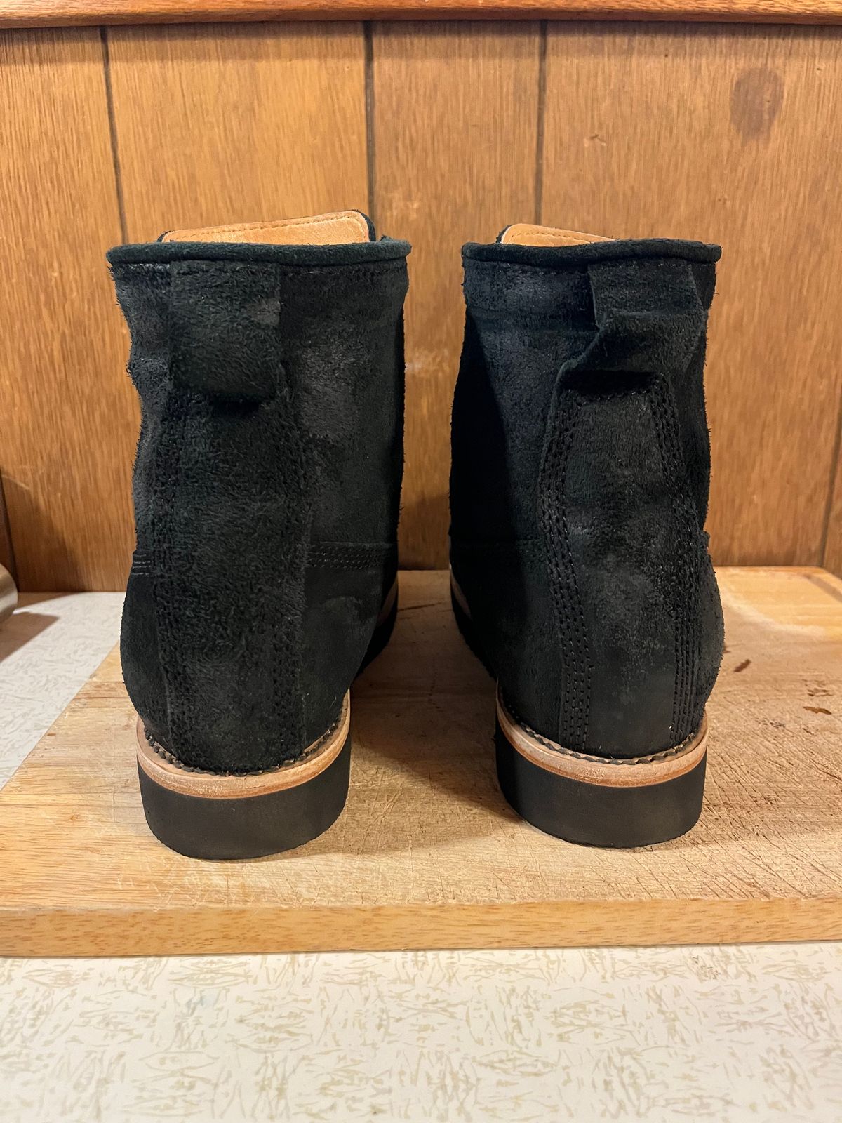 Photo by film_raine on June 12, 2025 of the DIEVIER Nomad Heritage in Black Oiled Roughout.