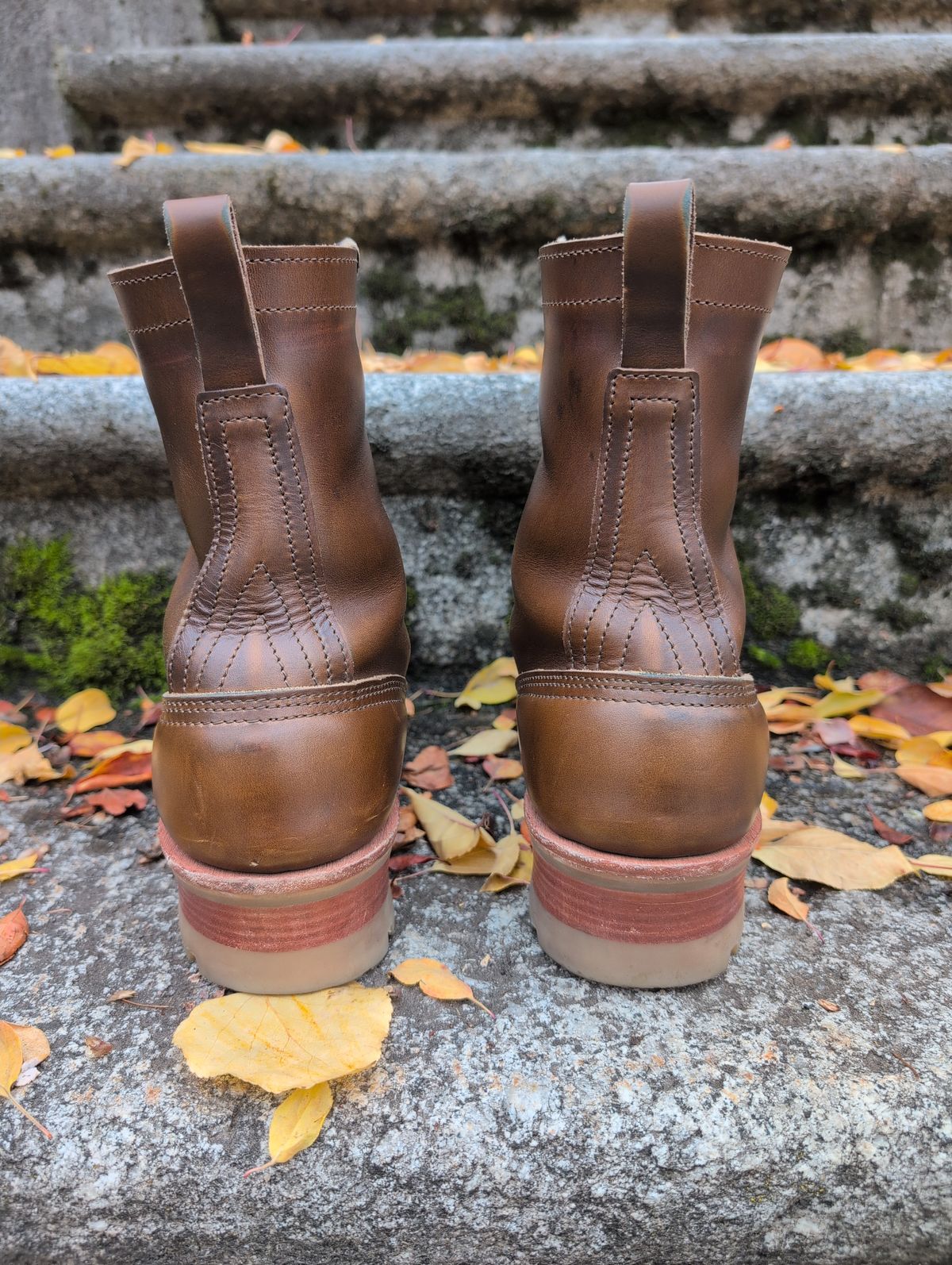 Photo by film_raine on November 1, 2025 of the Nicks Urban Logger in Shackleton Cognac.