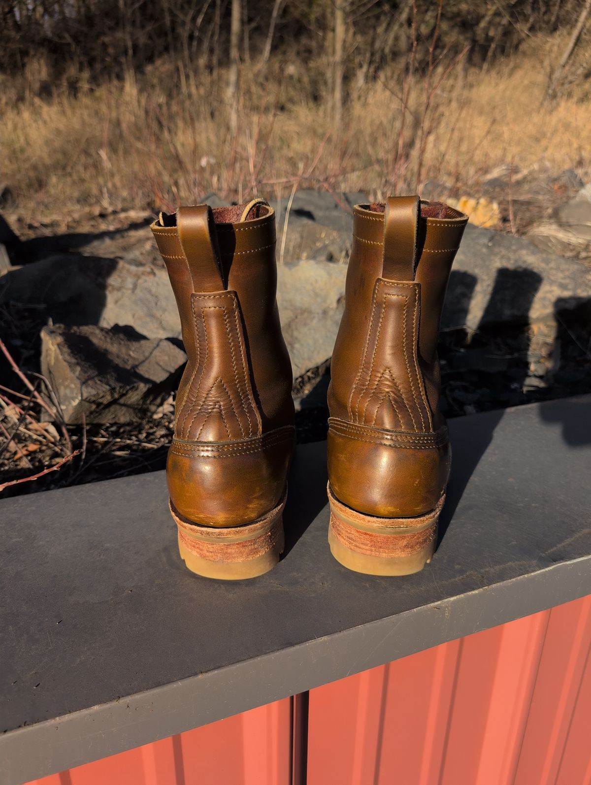 Photo by film_raine on February 1, 2026 of the Nicks Urban Logger in Shackleton Cognac.