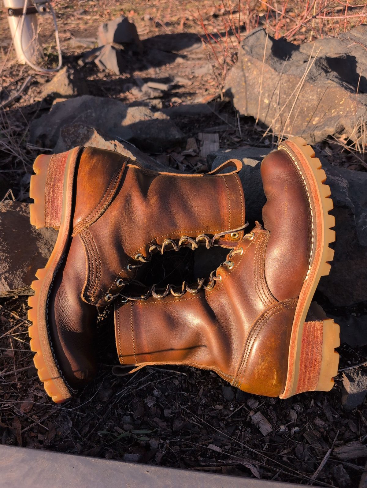 Photo by film_raine on February 1, 2026 of the Nicks Urban Logger in Shackleton Cognac.