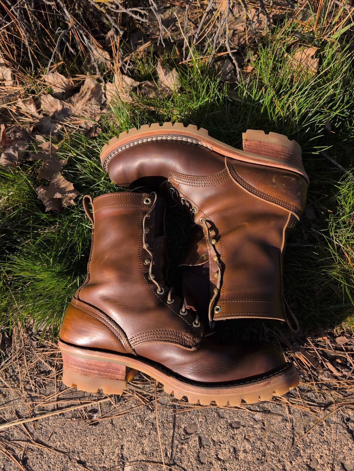 Photo by film_raine on March 2, 2026 of the Nicks Urban Logger in Shackleton Cognac.