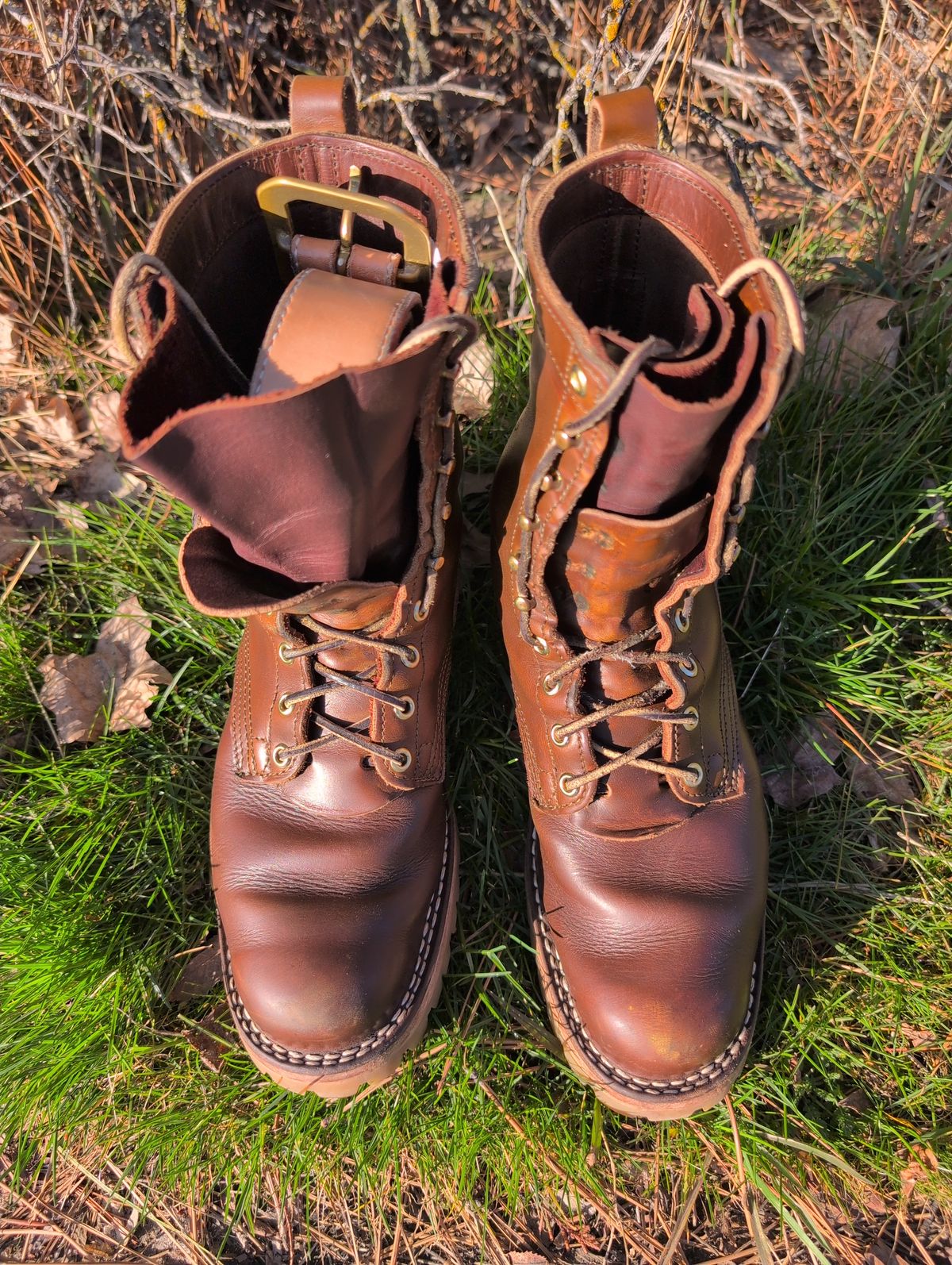 Photo by film_raine on March 2, 2026 of the Nicks Urban Logger in Shackleton Cognac.