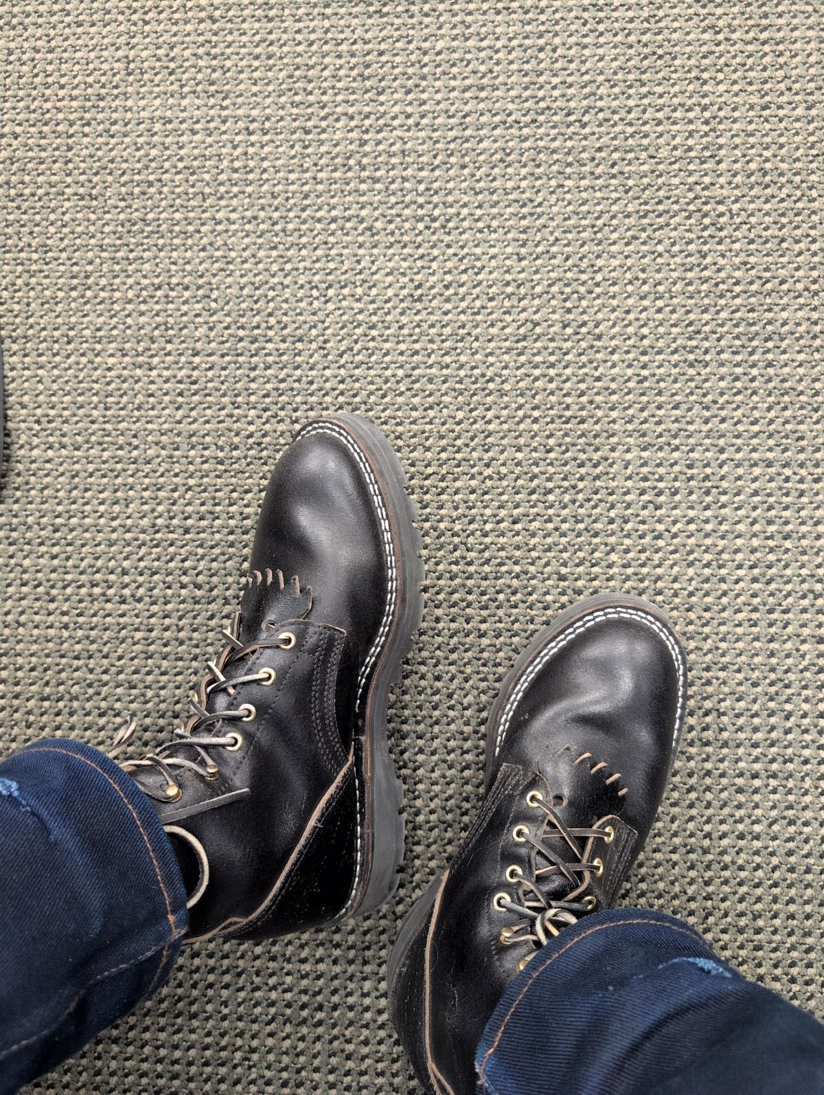 Photo by film_raine on February 20, 2026 of the Nicks Hardwear Pro in Horween Black Waxed Flesh.