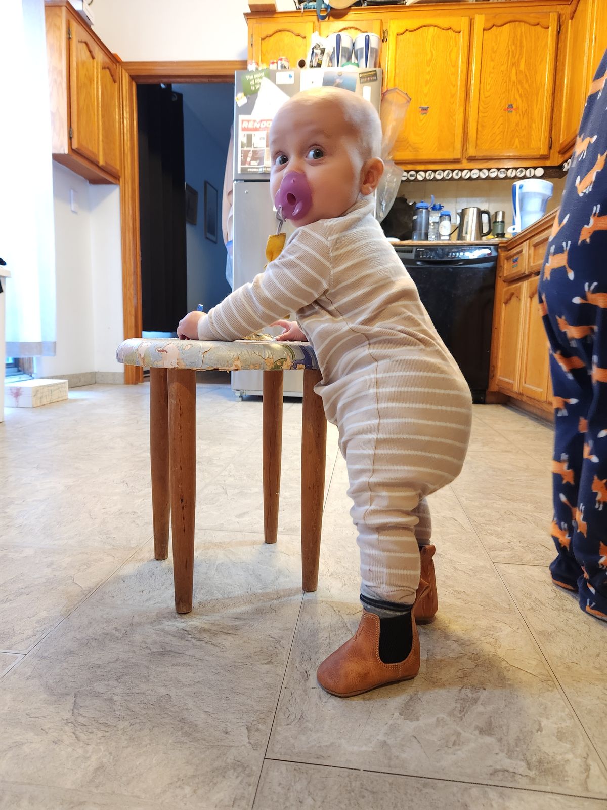 Photo by kiri.bootmaker on November 6, 2025 of the Skuce Shoes Baby Chelsea Boots in Badalassi Carlo Waxy Natural.