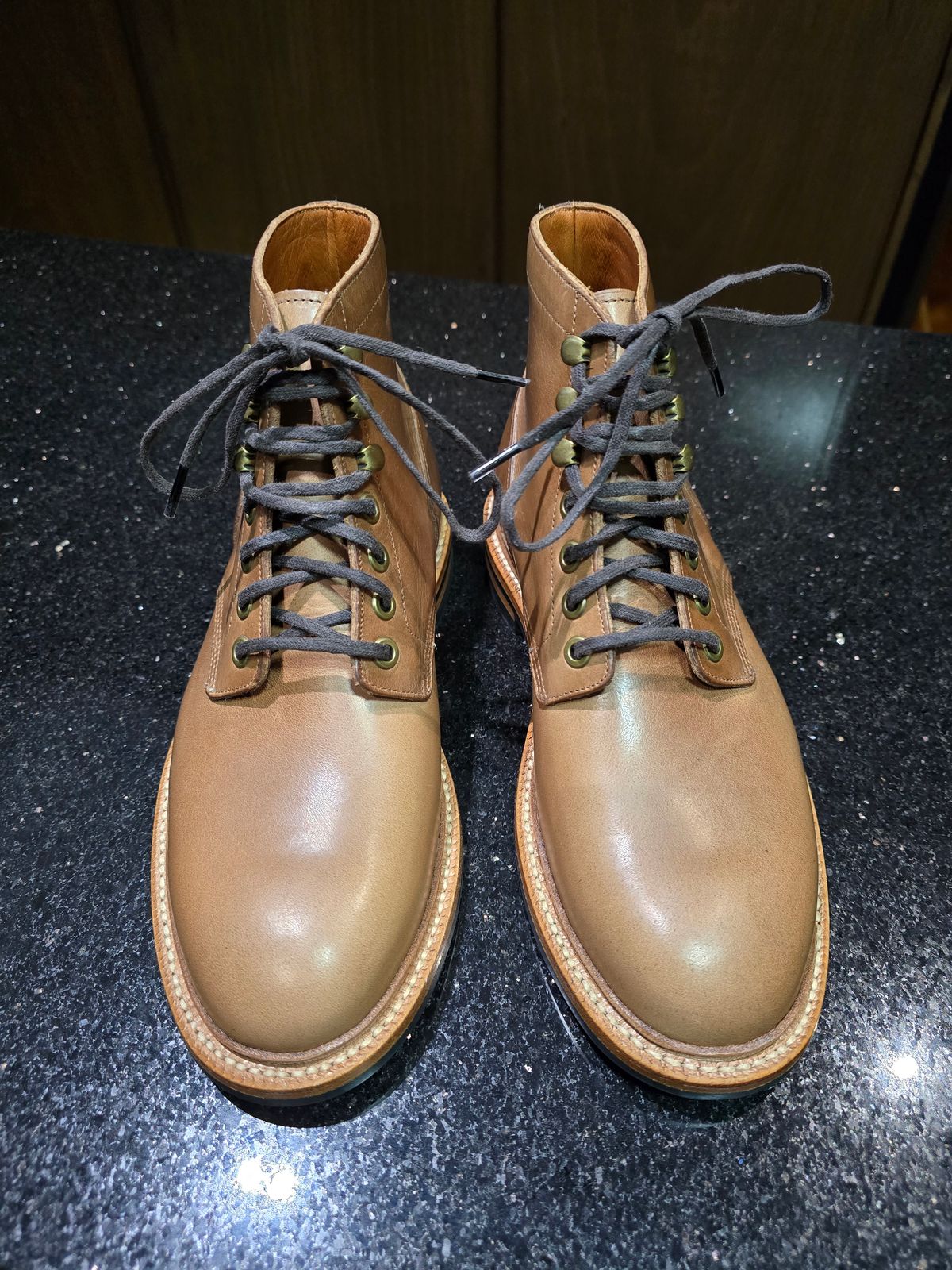 Photo by DoAcuna89 on July 1, 2026 of the Grant Stone Diesel Boot in Horween Natural Chromexcel.