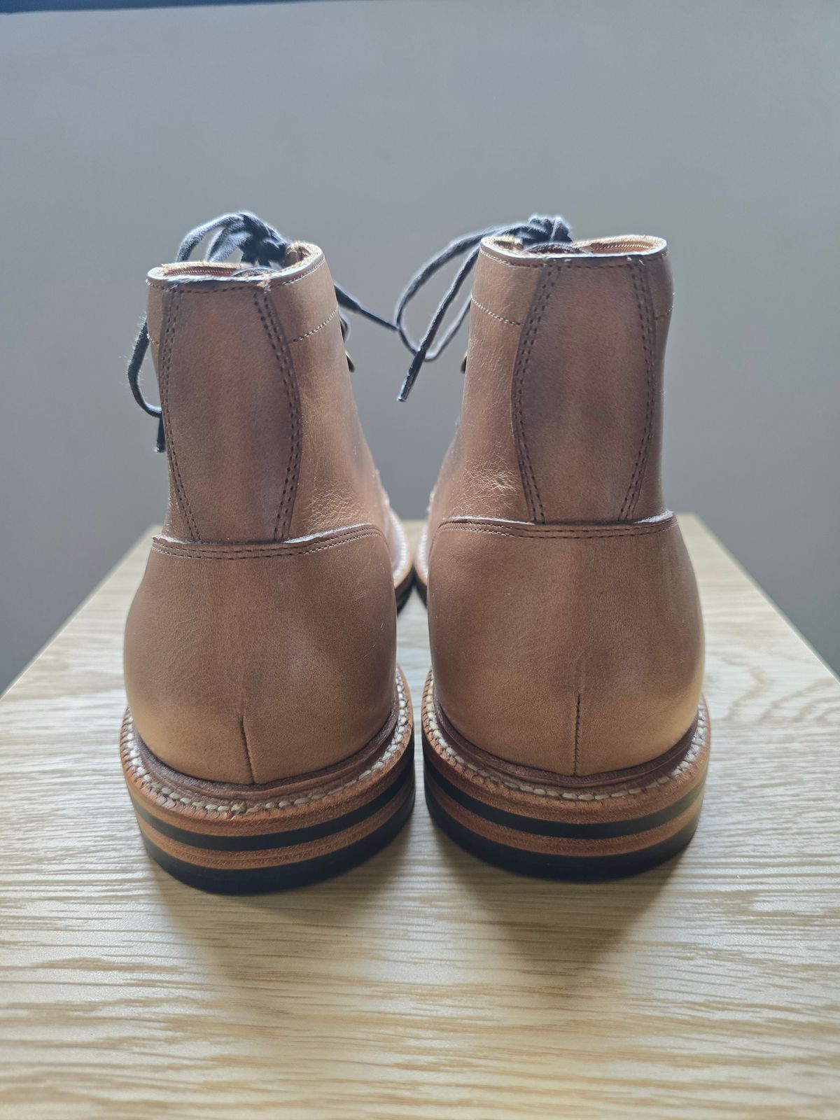 Photo by DoAcuna89 on July 1, 2026 of the Grant Stone Diesel Boot in Horween Natural Chromexcel.