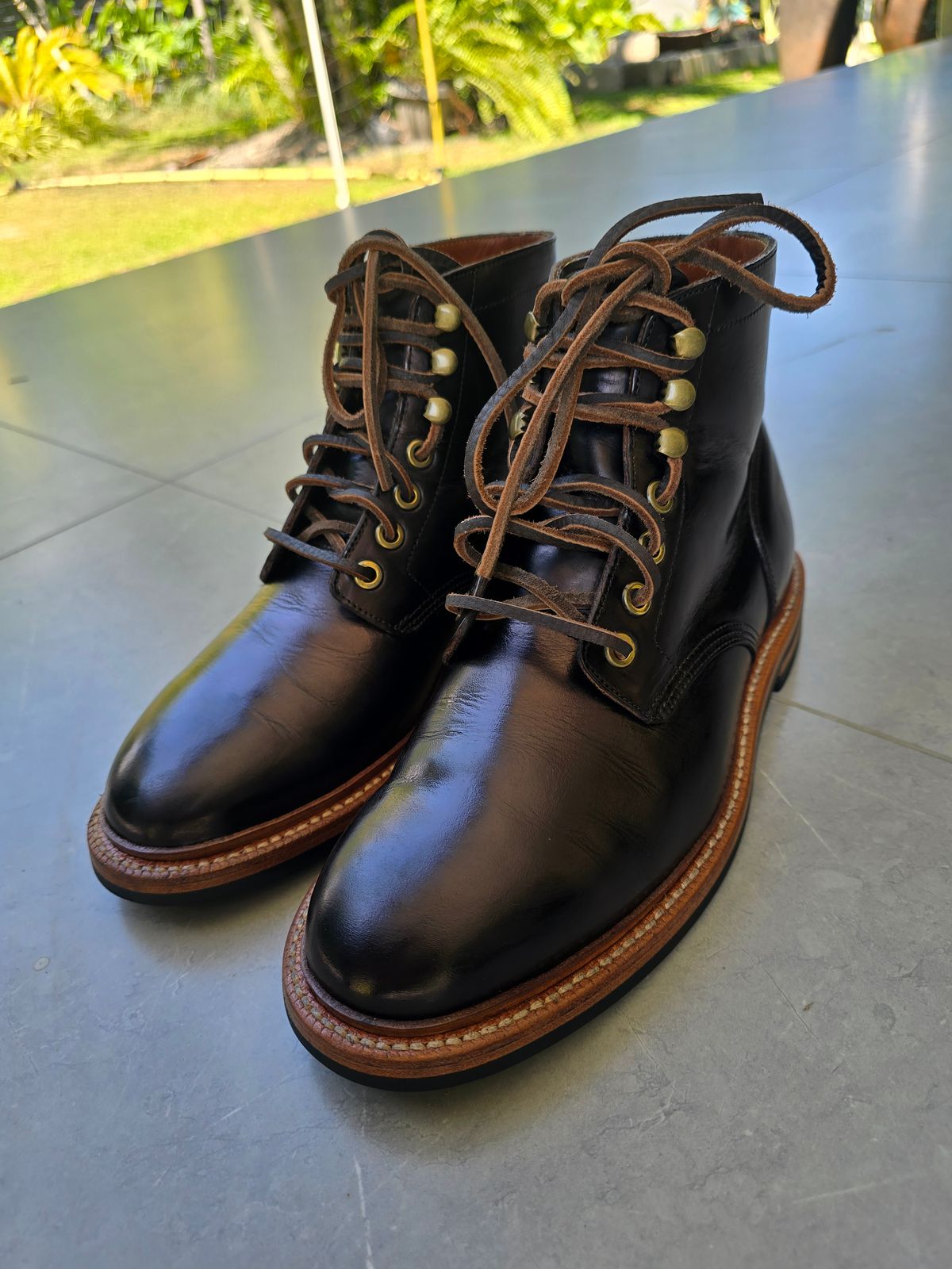Photo by DoAcuna89 on June 17, 2026 of the Grant Stone Diesel Boot in Horween Black Chromexcel.