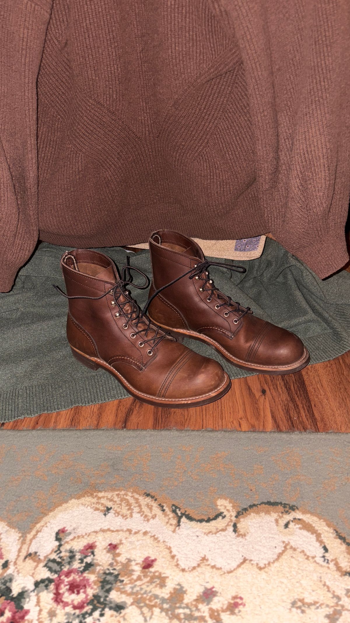Photo by BUMMYNATE on April 13, 2026 of the Red Wing Iron Ranger in S.B. Foot Amber Harness.