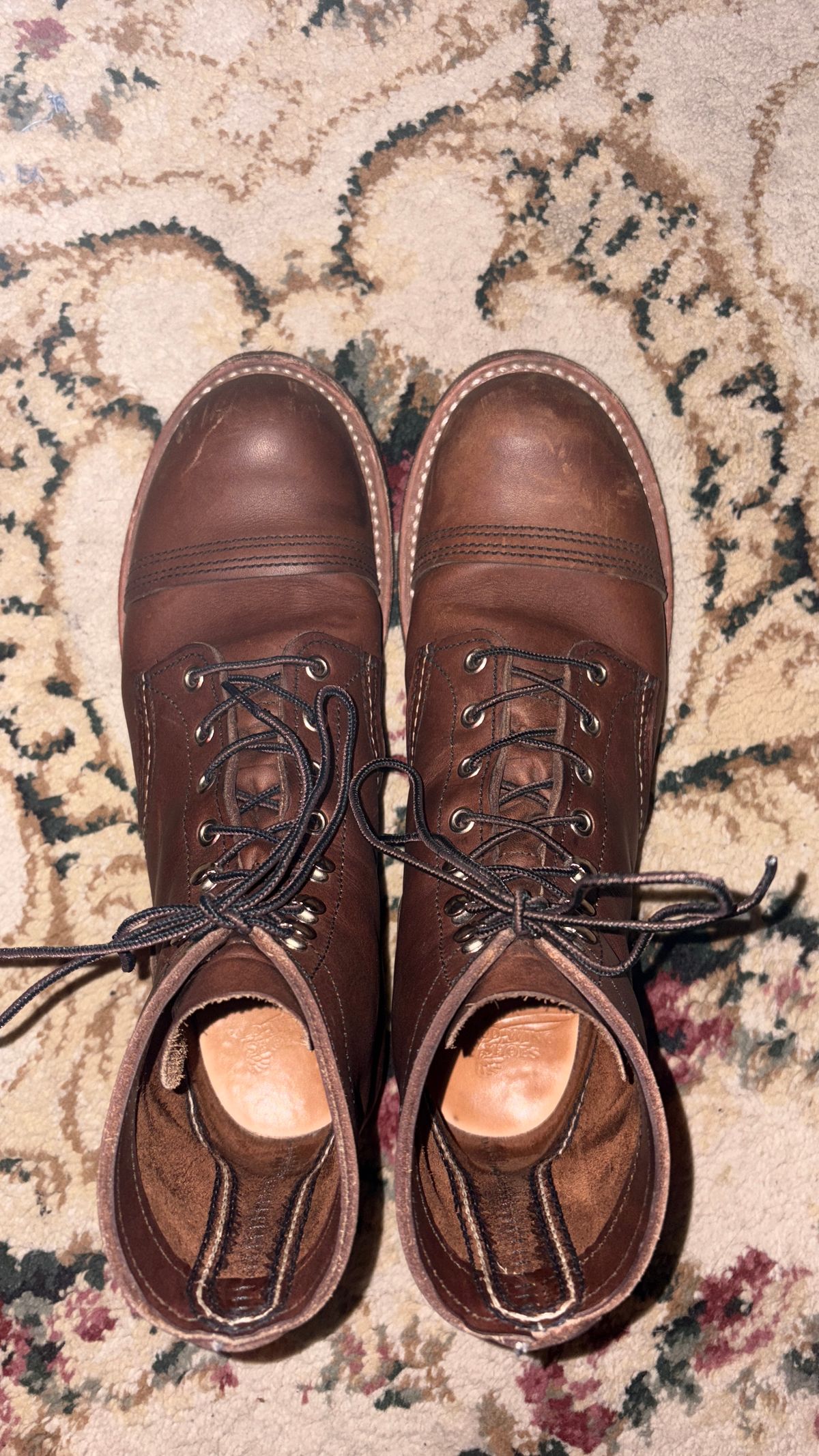 Photo by BUMMYNATE on May 2, 2026 of the Red Wing Iron Ranger in S.B. Foot Amber Harness.