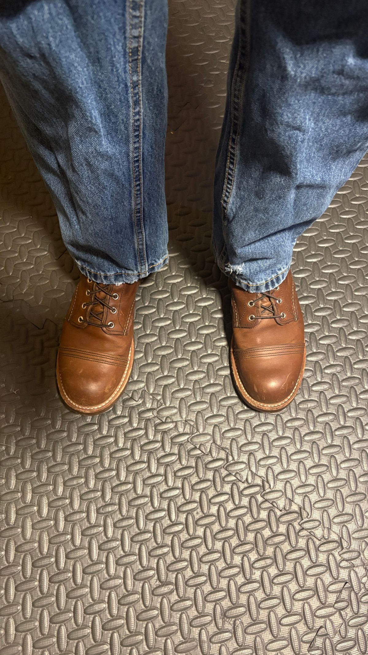 Photo by BUMMYNATE on July 1, 2026 of the Red Wing Iron Ranger in S.B. Foot Amber Harness.