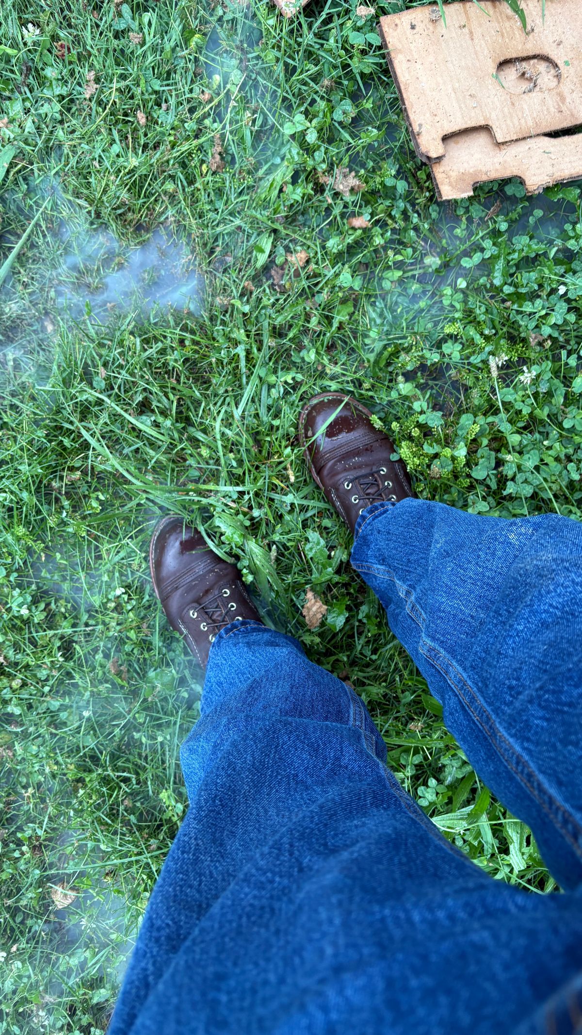 Photo by BUMMYNATE on July 4, 2026 of the Red Wing Iron Ranger in S.B. Foot Amber Harness.