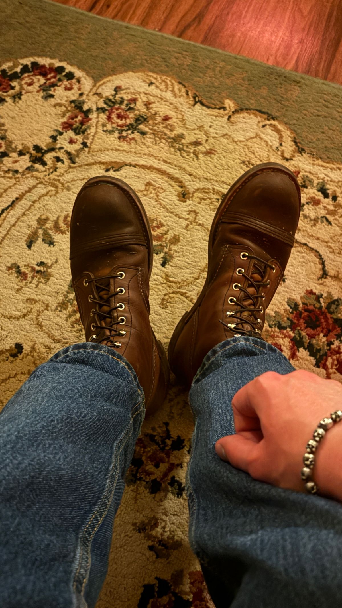 Photo by BUMMYNATE on July 5, 2026 of the Red Wing Iron Ranger in S.B. Foot Amber Harness.