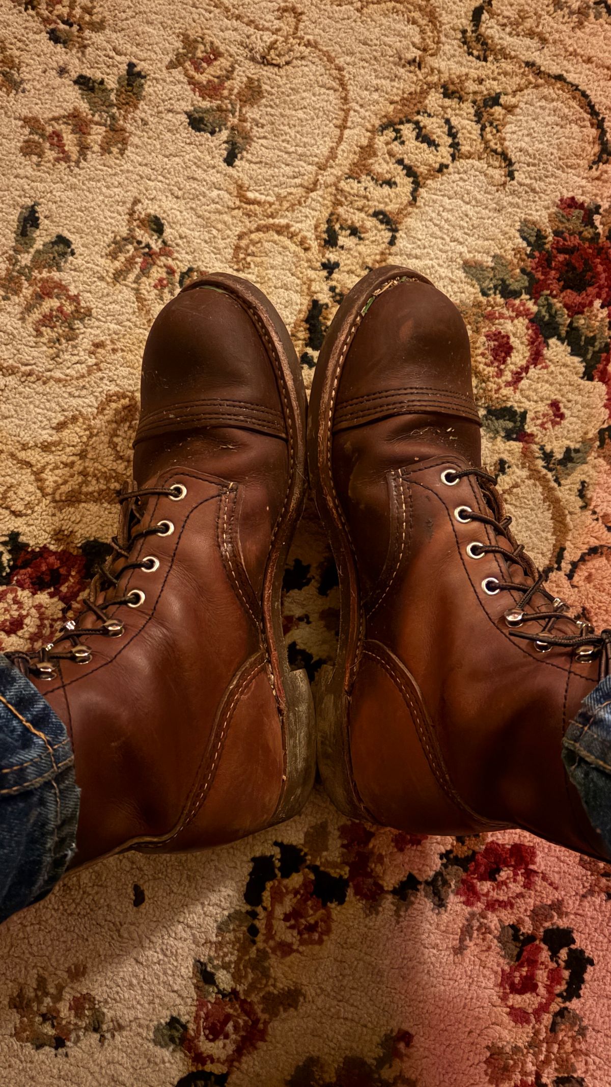 Photo by BUMMYNATE on July 5, 2026 of the Red Wing Iron Ranger in S.B. Foot Amber Harness.