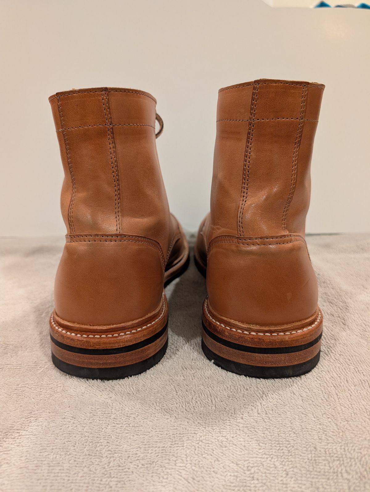 Photo by Johnnyknocks on May 9, 2026 of the Oak Street Bootmakers Trench Boot in Maryam Natural Horsebutt.