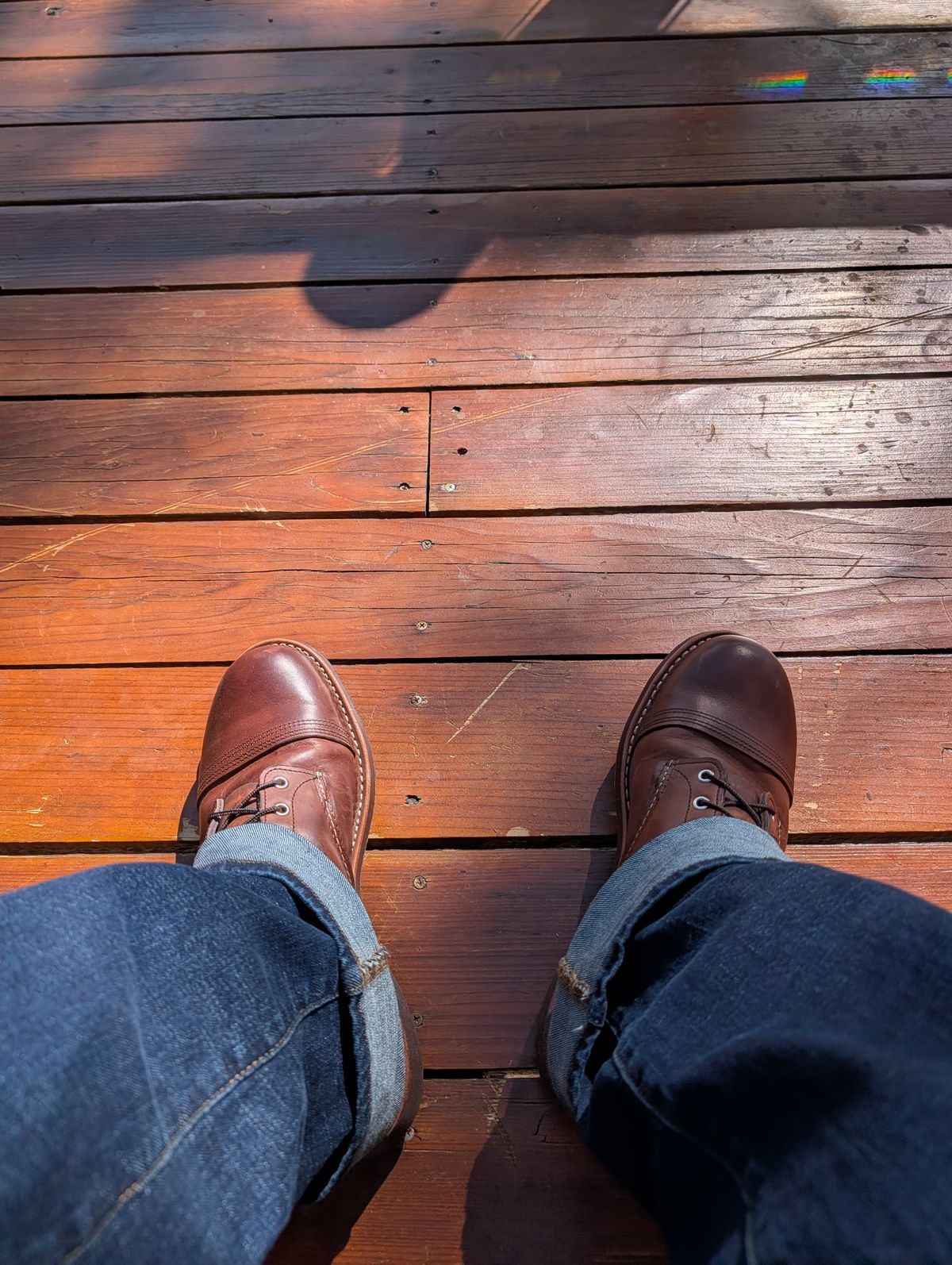 Photo by Johnnyknocks on May 5, 2026 of the Red Wing Iron Ranger in S.B. Foot Amber Harness.