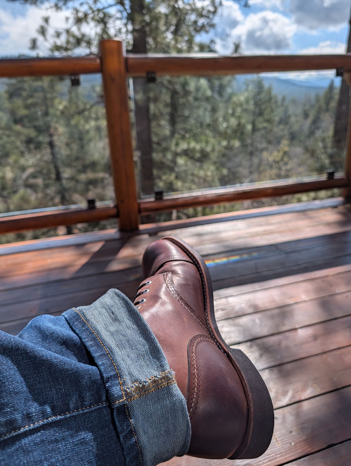 Photo by Johnnyknocks on May 5, 2026 of the Red Wing Iron Ranger in S.B. Foot Amber Harness.