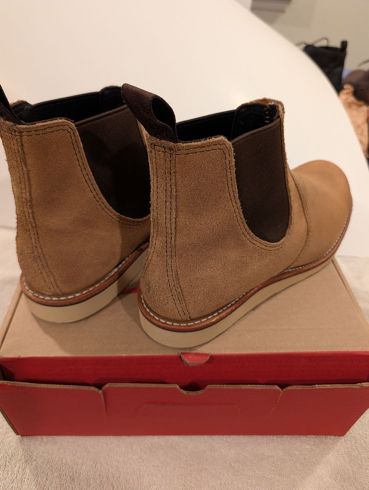 Photo by Johnnyknocks on April 10, 2026 of the Red Wing Classic Chelsea in S.B. Foot Hawthorne Abilene.