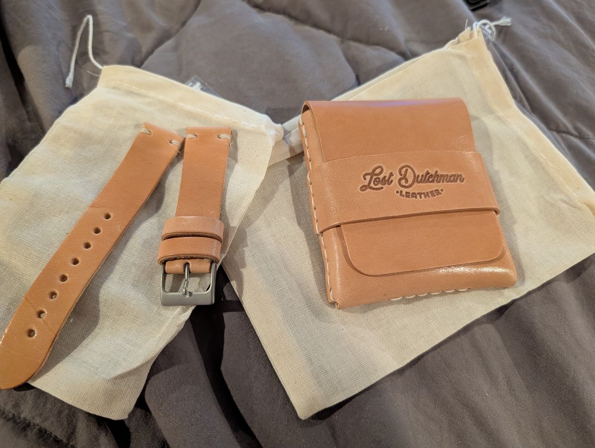 Photo by Johnnyknocks on March 1, 2026 of the Lost Dutchman The Big Finn in Cow Hide Russet.