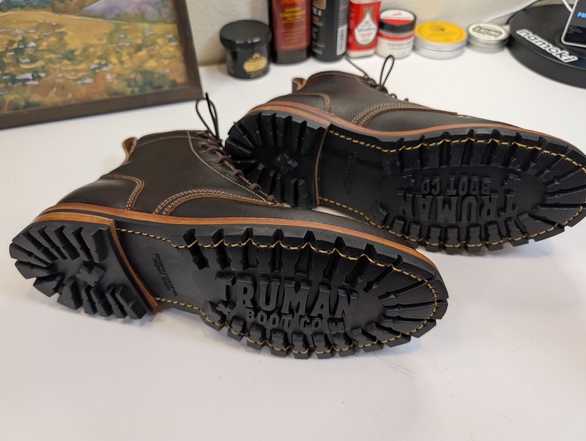 Photo by Johnnyknocks on May 30, 2026 of the Truman Moc Toe in Horween Java Waxed Flesh.