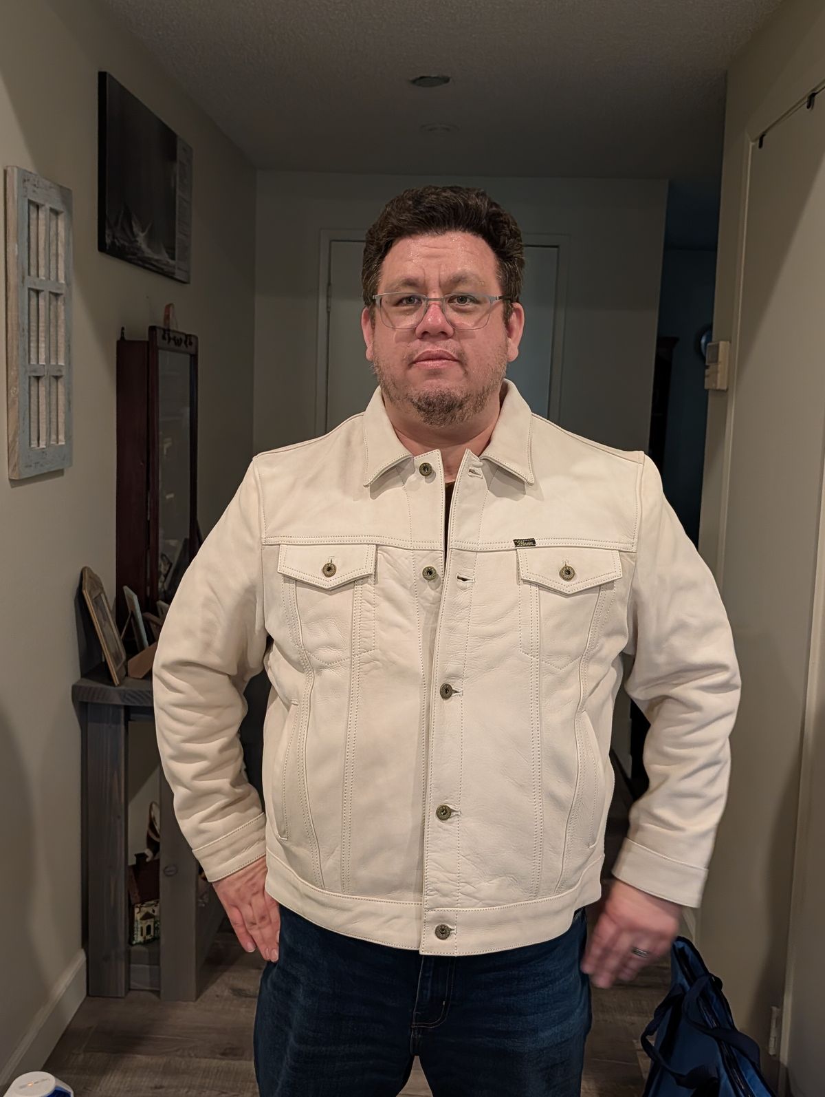 Photo by Johnnyknocks on June 24, 2026 of the Master Supply Co. Switchback in Natural Veg-tan Cow Hide.