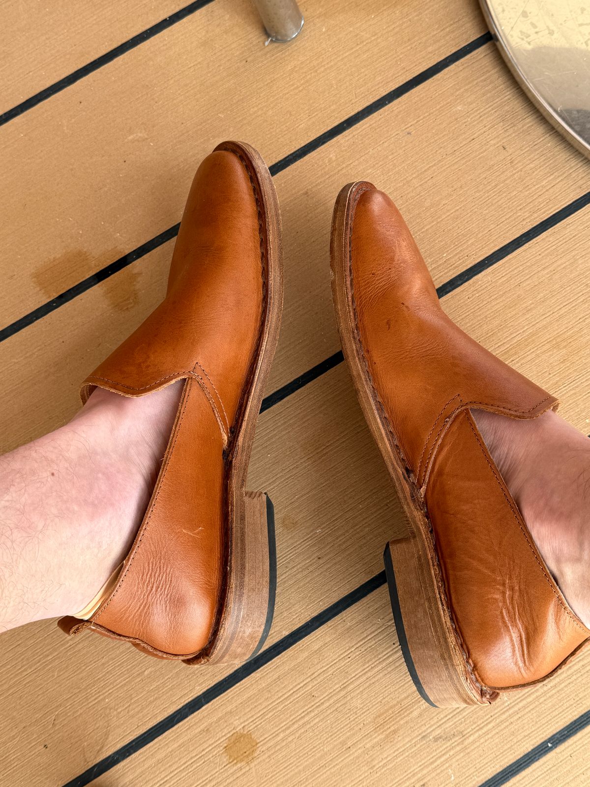 Photo by sweatpantszach on June 3, 2025 of the Astorflex Patnoflex in Tan Smooth.
