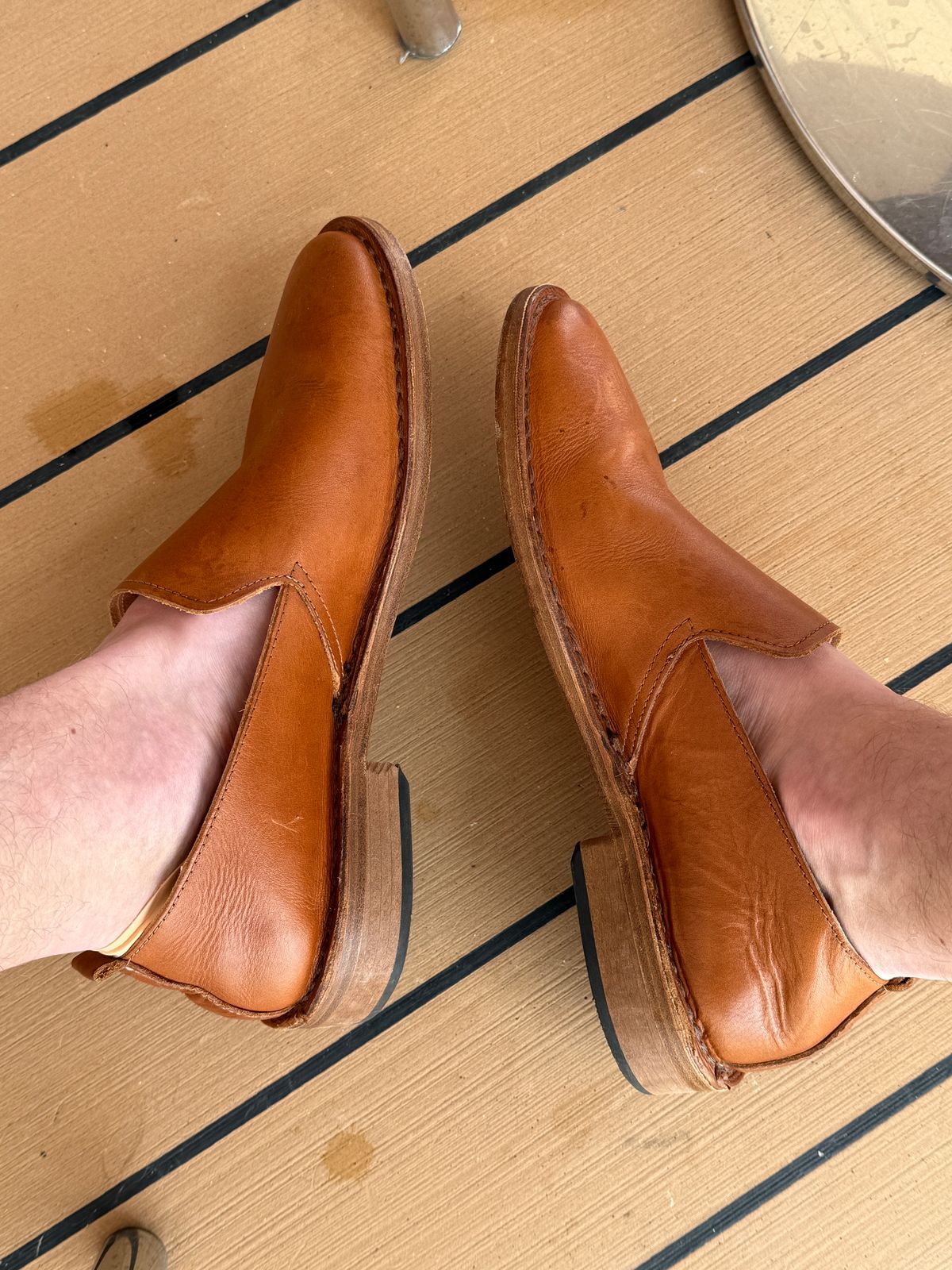 Photo by sweatpantszach on June 3, 2025 of the Astorflex Patnoflex in Tan Smooth.