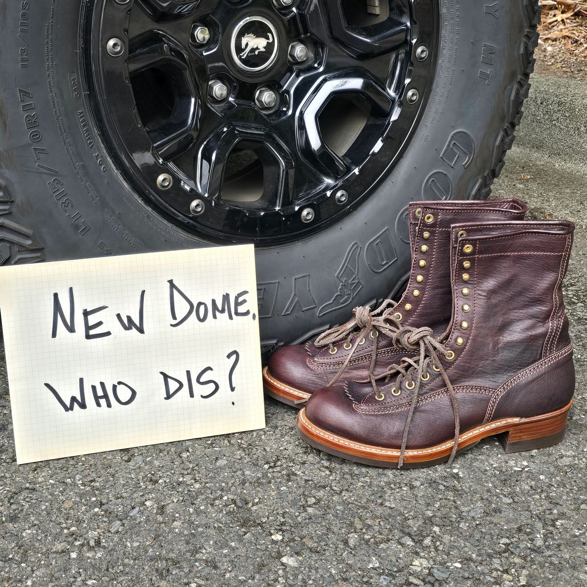 Photo by cpl.g.clegg on October 4, 2025 of the John Lofgren Donkey Puncher Boots in Ezo Shika Deerskin.