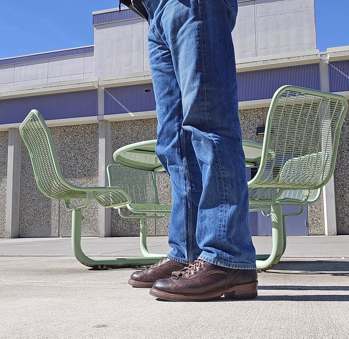 Photo by cpl.g.clegg on March 22, 2026 of the John Lofgren Donkey Puncher Boots in Ezo Shika Deerskin.