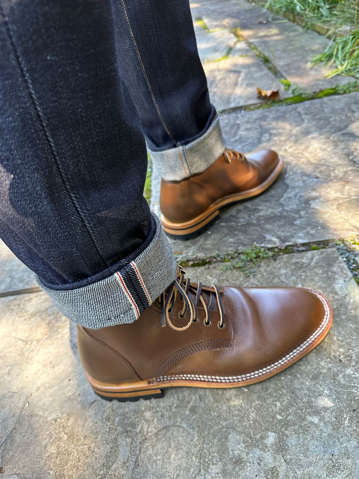Photo by dawnpatrol on October 1, 2025 of the Parkhurst The Allen in Italipel Caramel Teacore Veg Tan.