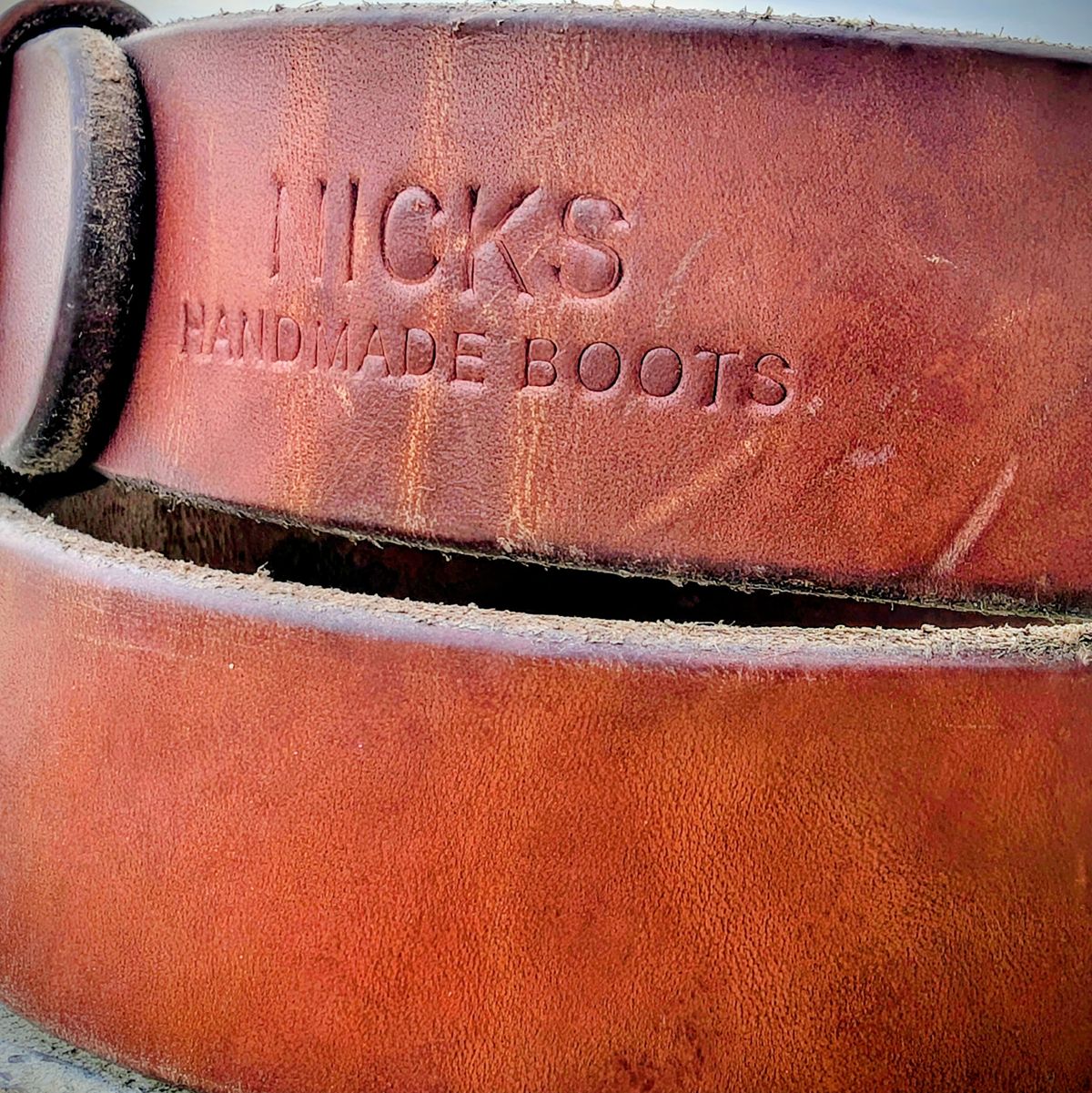 Photo by Gauffrier on April 3, 2026 of the Nicks Heavy duty Work Belt in Wickett & Craig Natural Double Stuffed.