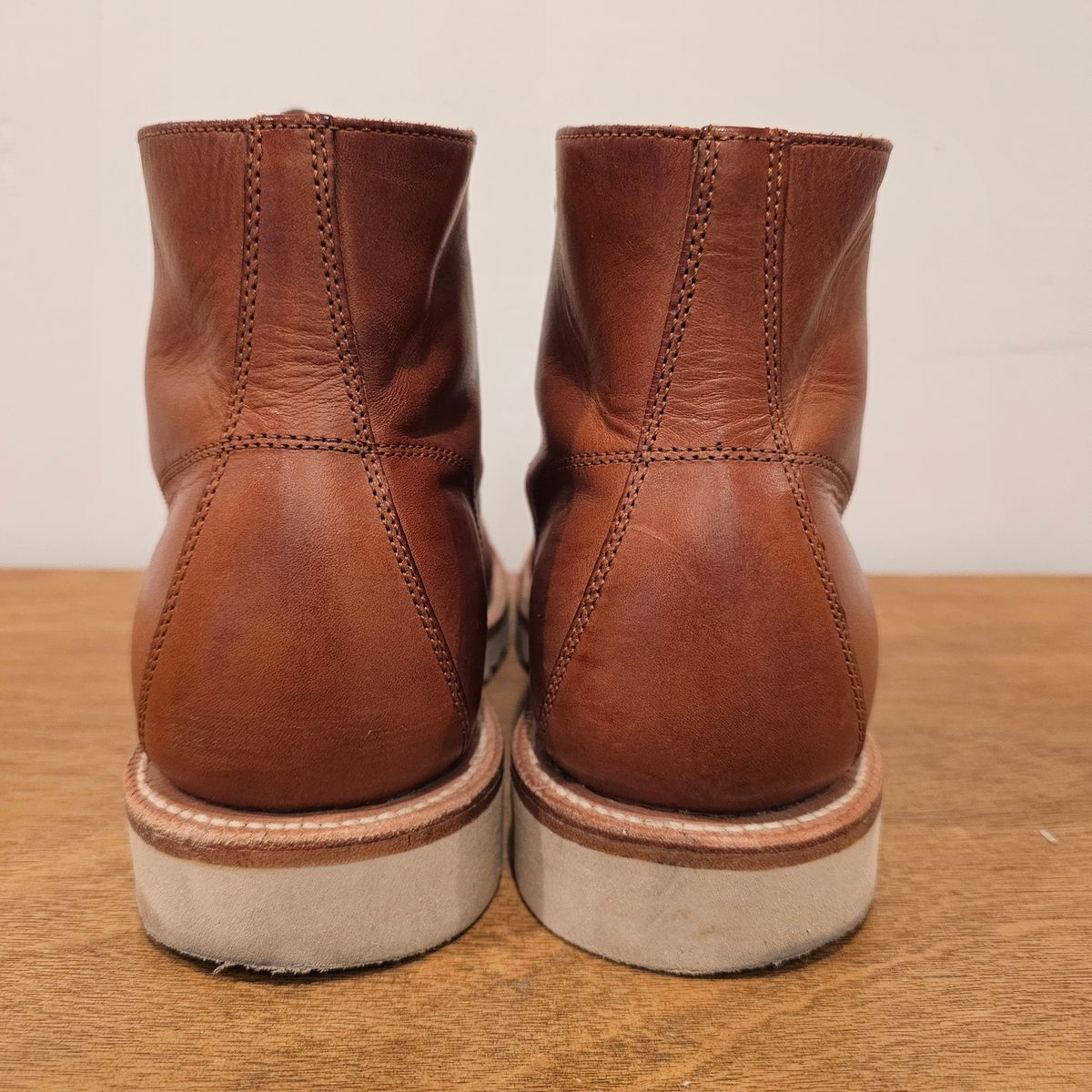 Photo by Cayman on November 5, 2025 of the Grant Stone Brass Boot in Badalassi Carlo Saddle Tan Minerva.