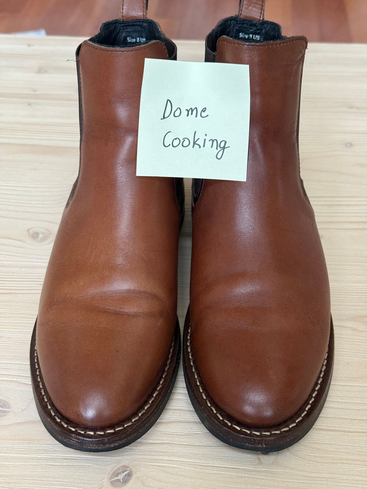 Photo by amosoma on November 4, 2025 of the Thursday Duke in Brandy Hand-Finished Full Grain.