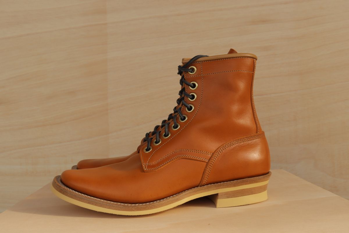 Photo by sobreiroboots on October 1, 2024 of the Sobreiro Boots Estrella Boot in Fonte Velha Cow Hide.