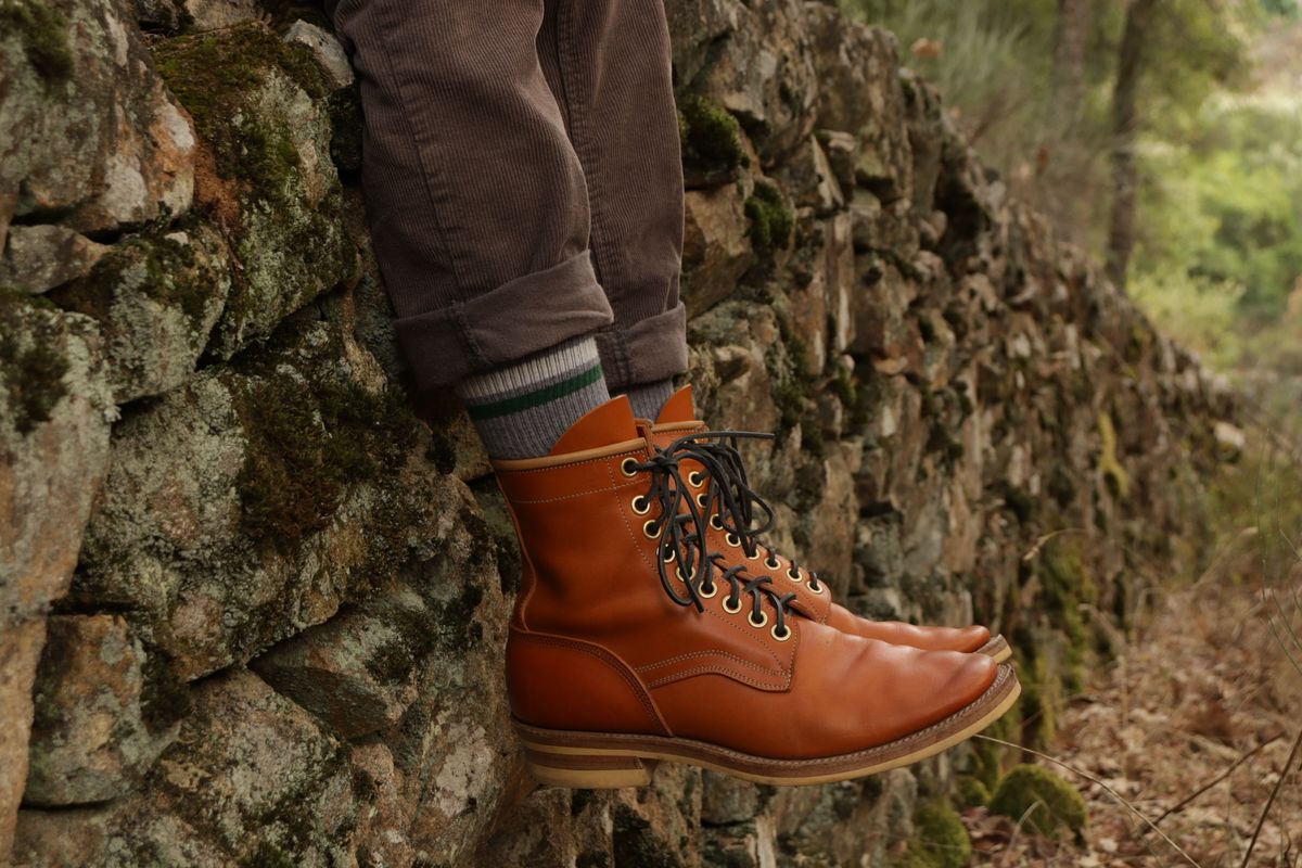 Photo by sobreiroboots on October 10, 2024 of the Sobreiro Boots Estrella Boot in Fonte Velha Cow Hide.