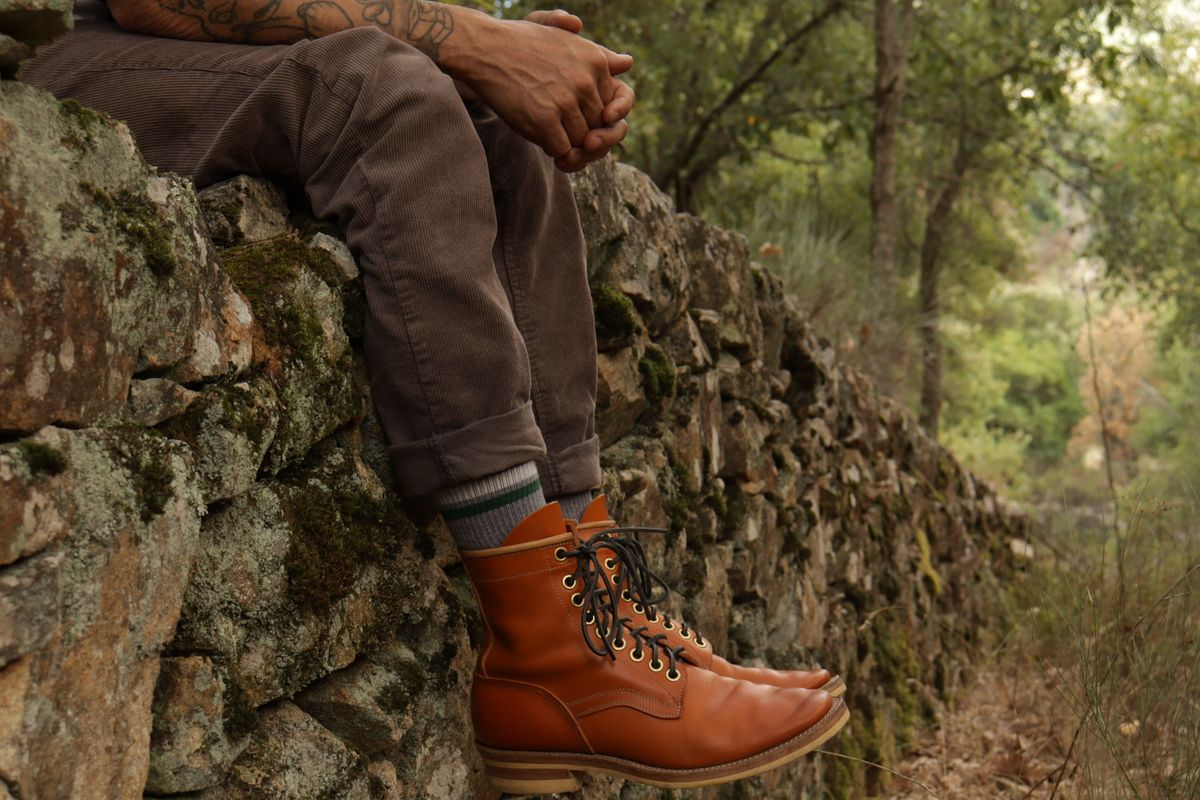 Photo by sobreiroboots on October 10, 2024 of the Sobreiro Boots Estrella Boot in Fonte Velha Cow Hide.