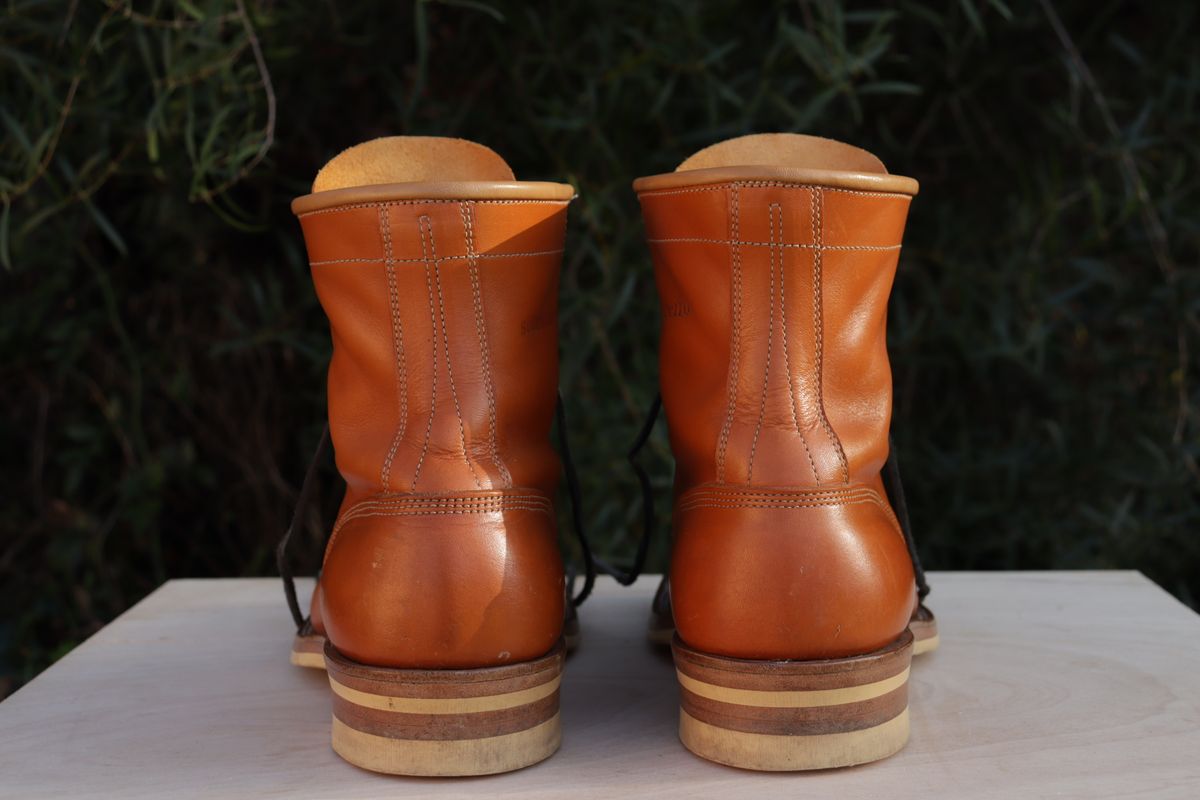 Photo by sobreiroboots on November 2, 2024 of the Sobreiro Boots Estrella Boot in Fonte Velha Cow Hide.