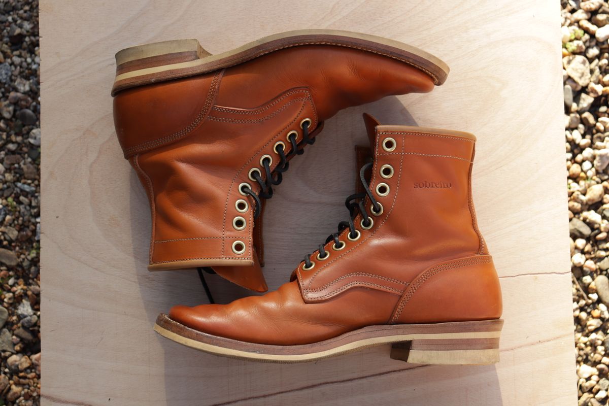 Photo by sobreiroboots on November 2, 2024 of the Sobreiro Boots Estrella Boot in Fonte Velha Cow Hide.