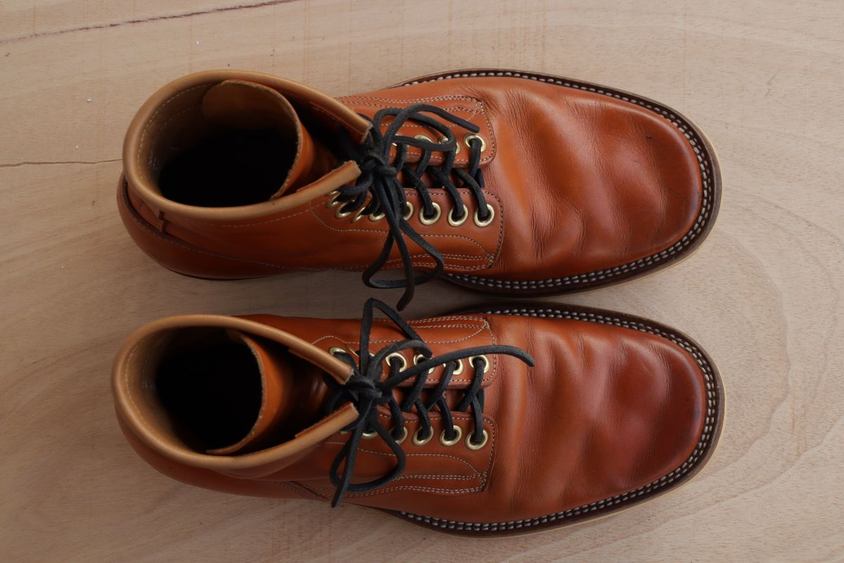 Photo by sobreiroboots on December 4, 2024 of the Sobreiro Boots Estrella Boot in Fonte Velha Cow Hide.