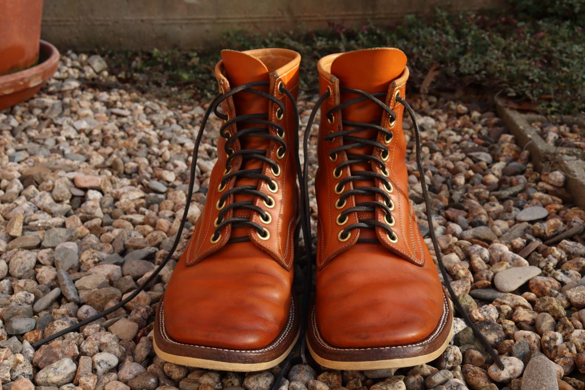 Photo by sobreiroboots on January 2, 2025 of the Sobreiro Boots Estrella Boot in Fonte Velha Cow Hide.