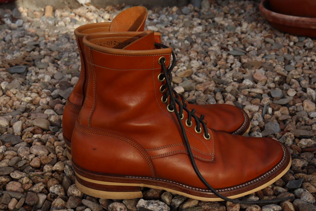 Photo by sobreiroboots on January 2, 2025 of the Sobreiro Boots Estrella Boot in Fonte Velha Cow Hide.