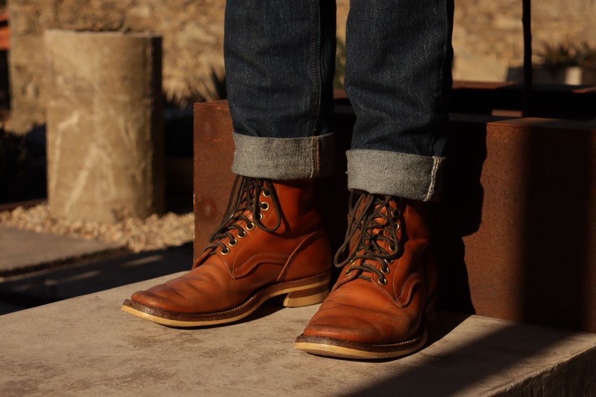 Photo by sobreiroboots on February 3, 2025 of the Sobreiro Boots Estrella Boot in Fonte Velha Cow Hide.