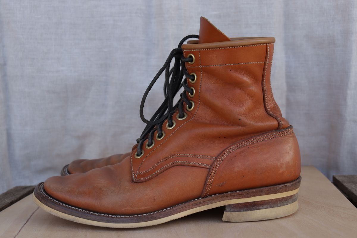Photo by sobreiroboots on February 3, 2025 of the Sobreiro Boots Estrella Boot in Fonte Velha Cow Hide.